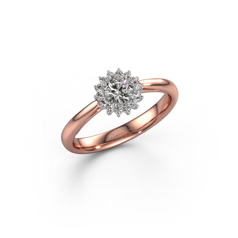 Image of Engagement ring Tilly RND 1 585 rose gold Diamond 0.355 crt