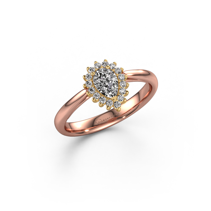 Image of Engagement ring Tilly per 1 585 rose gold Diamond 0.57 crt