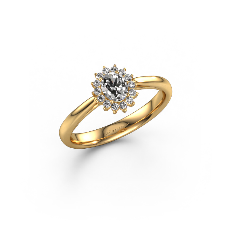 Bild von Verlobungsring Tilly ovl 1 585 Gold Diamant 0.455 crt