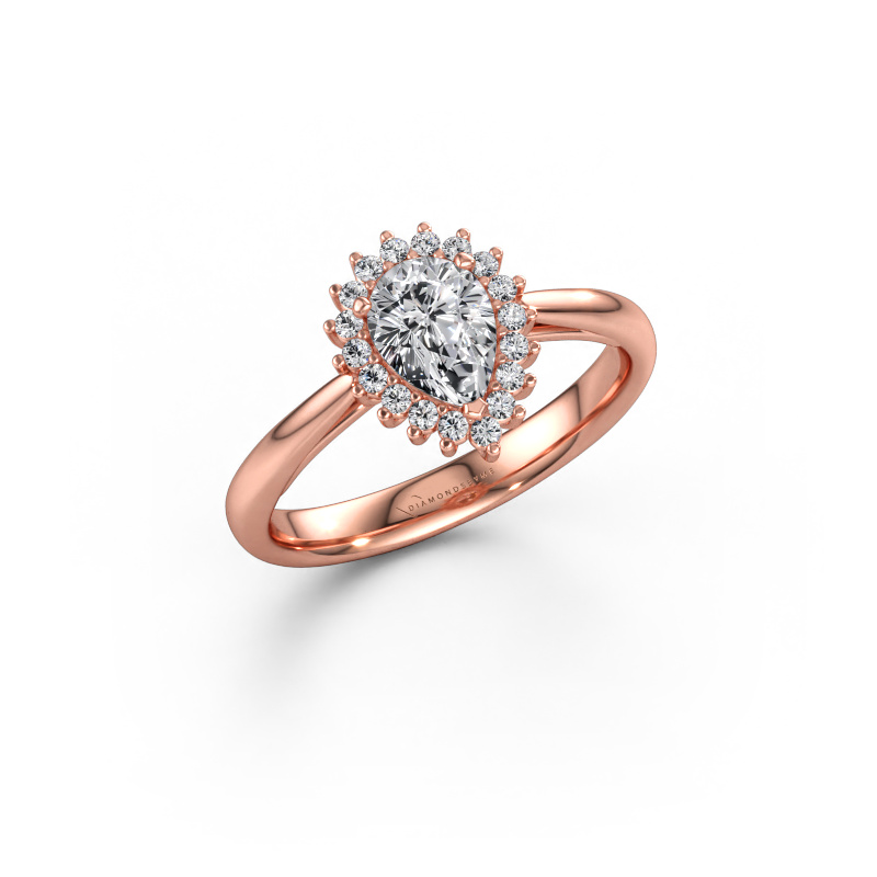 Immagine di Anello di fidanzamento Tilly per 1 585 oro rosa Diamante 0.785 crt