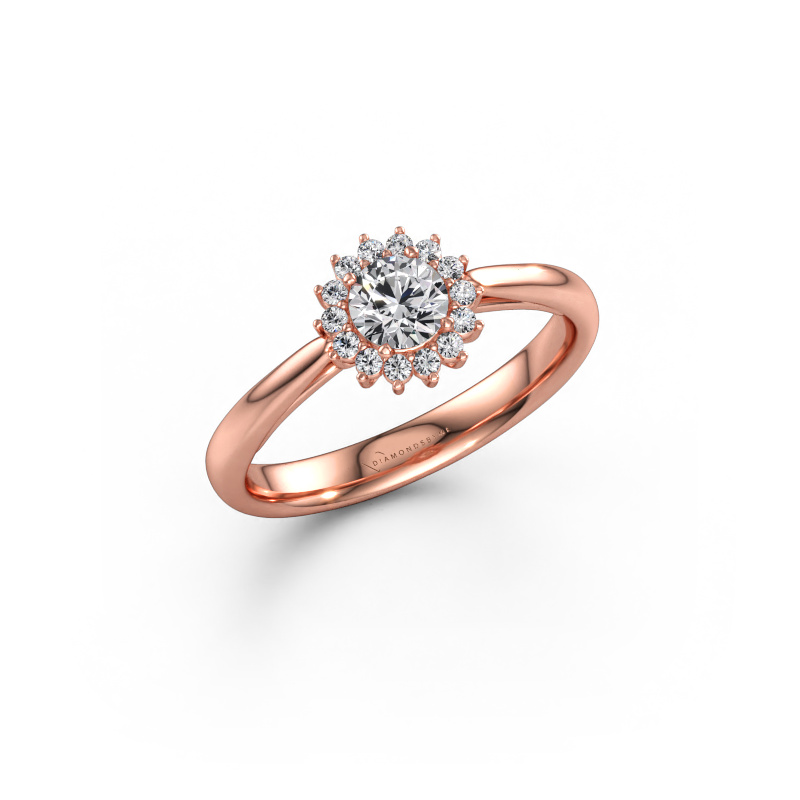 Bild av Förlovningsring Tilly RND 1 585 roséguld Diamant efter eget val 4.2 mm