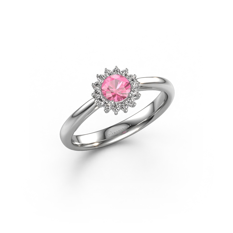 Bild von Verlobungsring Tilly RND 1 585 Weißgold Pink Saphir 4.2 mm