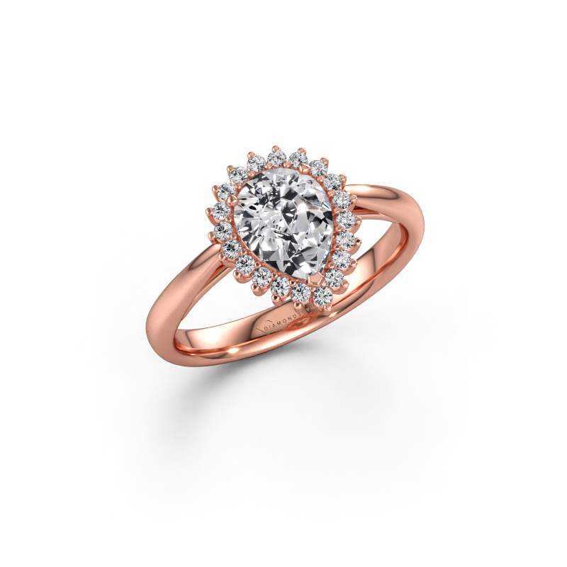 Immagine di Anello di fidanzamento Tilly per 1 585 oro rosa Diamante 1.15 crt