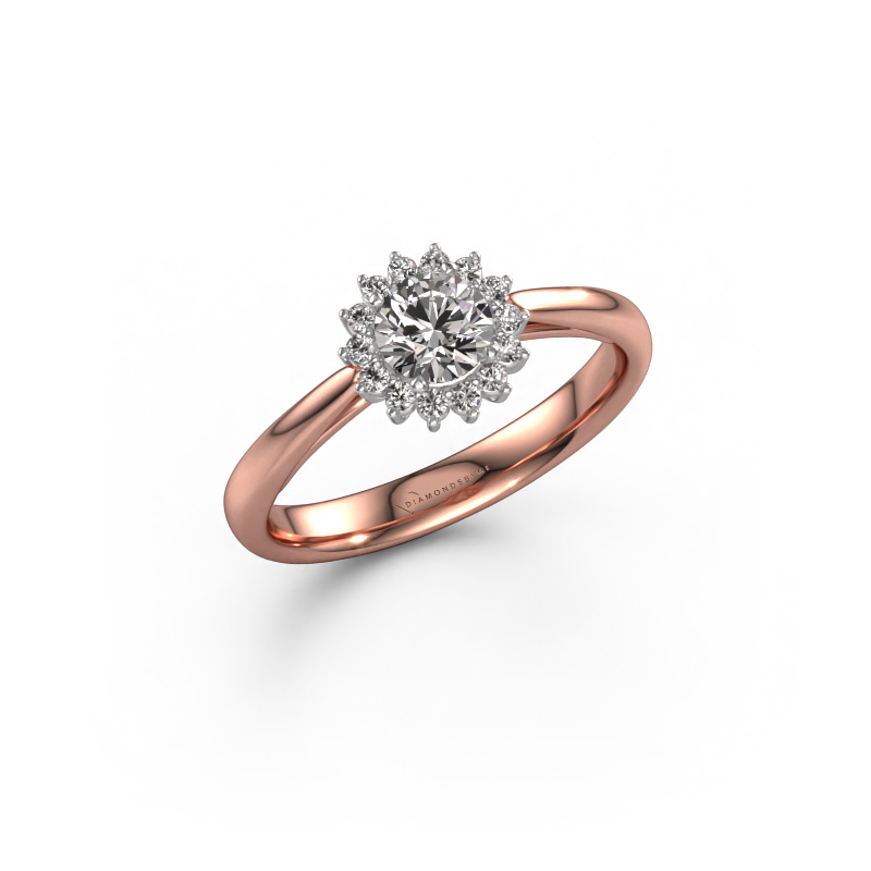 Image of Engagement ring Tilly RND 1 585 rose gold Diamond 0.505 crt