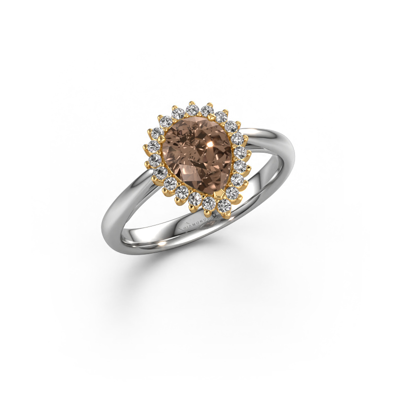 Bild von Verlobungsring Tilly per 1 585 Weißgold Braun Diamant 1.15 crt