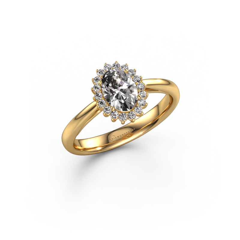 Image of Engagement ring Tilly ovl 1 585 gold Lab grown diamond 0.835 crt