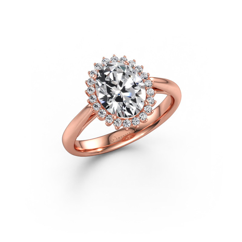 Immagine di Anello di fidanzamento Tilly ovl 1 585 oro rosa Diamante 1.965 crt