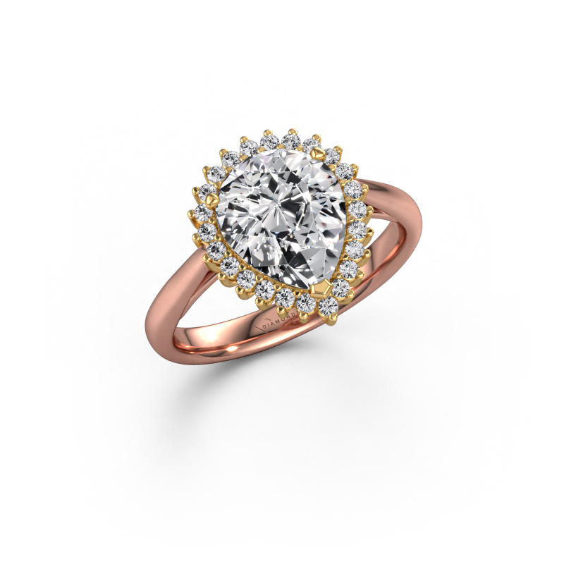 Bild von Verlobungsring Tilly per 1 585 Roségold Lab-grown Diamant 2.28 crt