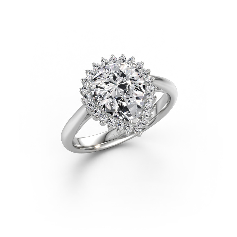 Immagine di Anello di fidanzamento Tilly per 1 585 oro bianco Diamante lab grown 2.28 crt