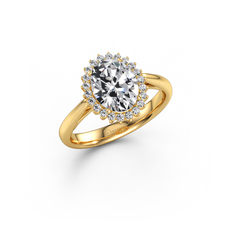 Immagine di Anello di fidanzamento Tilly ovl 1 585 oro Diamante lab grown 1.965 crt