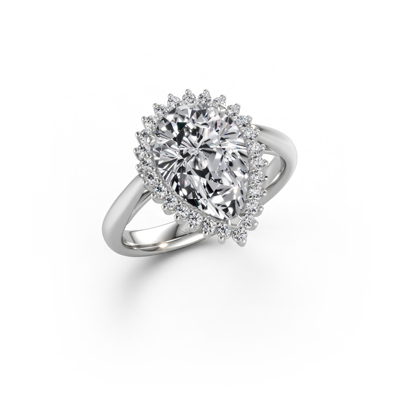 Immagine di Anello di fidanzamento Tilly per 1 585 oro bianco Diamante 3.195 crt