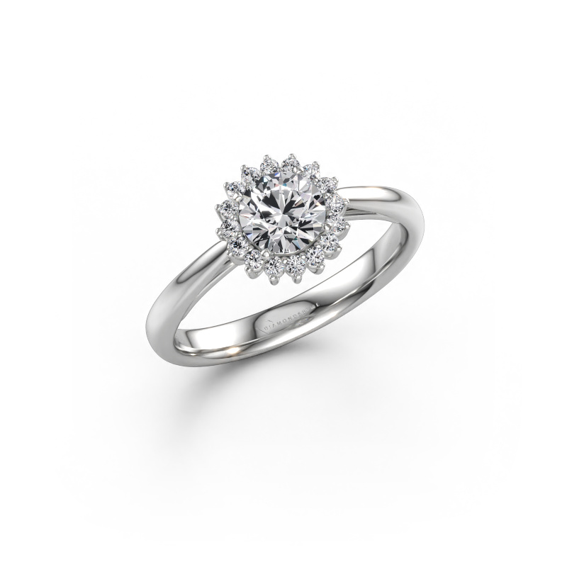 Bild av Förlovningsring Tilly RND 1 585 vitt guld Labbodlad diamant 0.82 crt