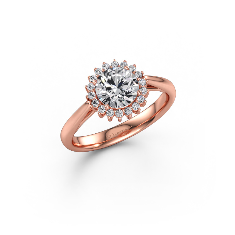 Bild av Förlovningsring Tilly RND 1 585 roséguld Diamant 1.135 crt