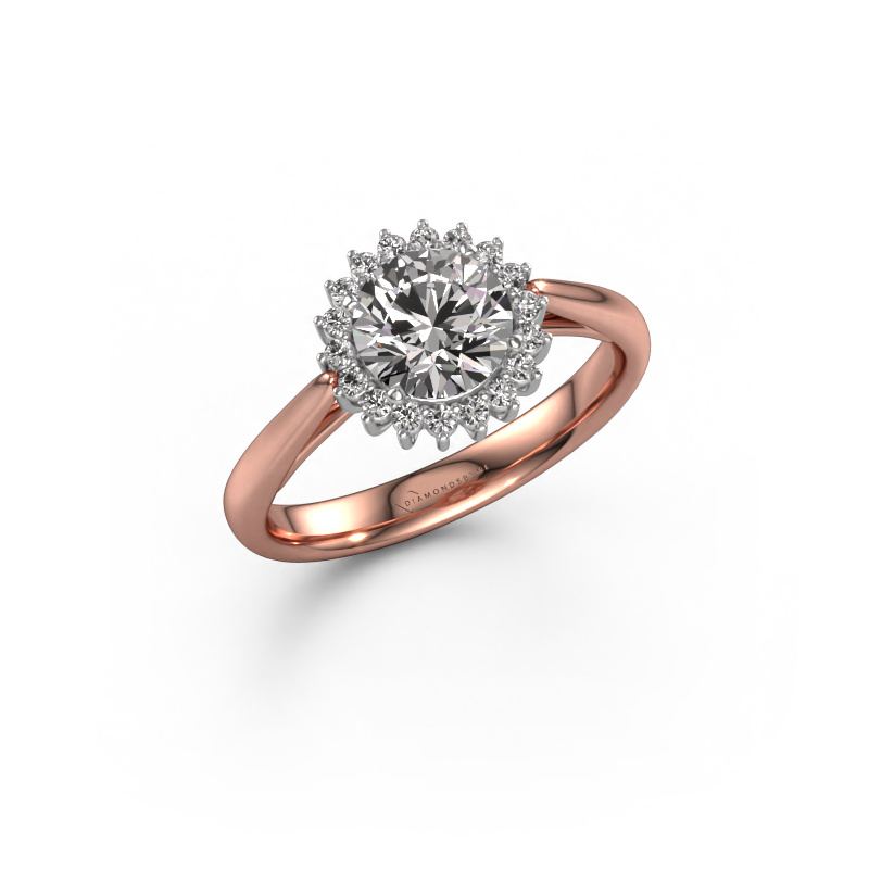 Image of Engagement ring Tilly RND 1 585 rose gold Diamond 1.135 crt