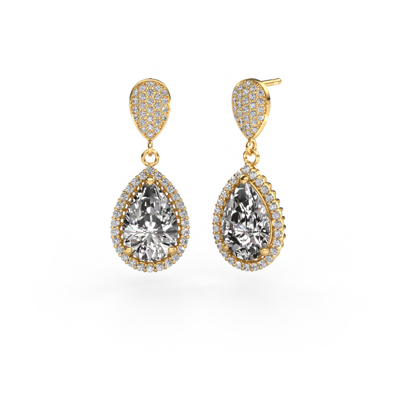 Image of Drop earrings Tilly per 2 585 gold Lab-grown diamond 6.690 crt