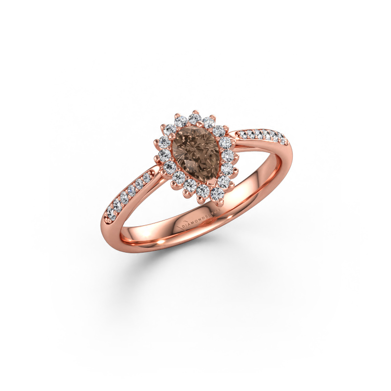 Image de Bague de fiançailles Tilly per 2 585 or rose Diamant brun 0.66 crt