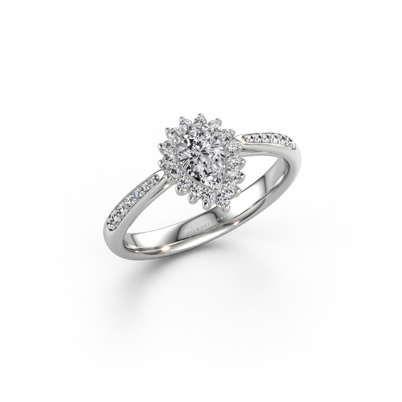 Bild av Förlovningsring Tilly per 2 585 vitt guld Diamant efter eget val 6x4 mm