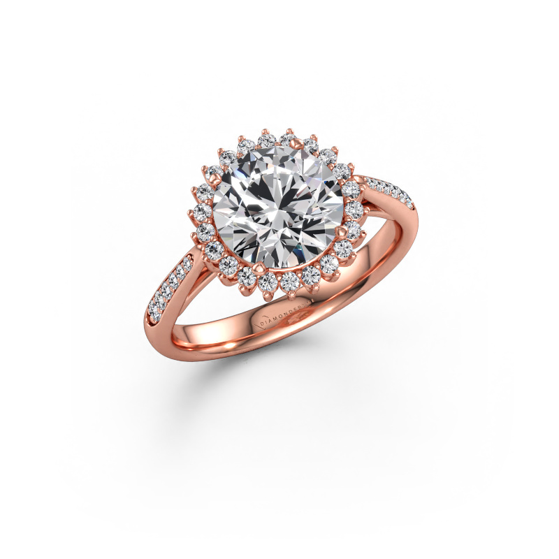 Immagine di Anello di fidanzamento Tilly RND 2 585 oro rosa Diamante lab grown 2.255 crt
