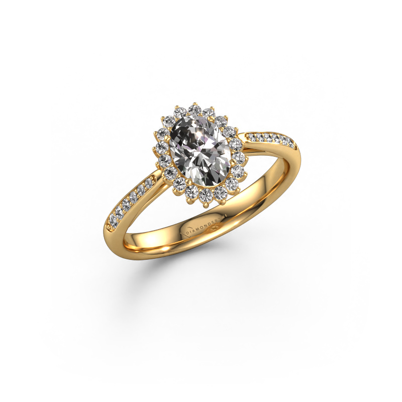 Bild von Verlobungsring Tilly ovl 2 585 Gold Lab-grown Diamant 0.925 crt