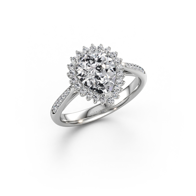 Immagine di Anello di fidanzamento Tilly per 2 585 oro bianco Diamante lab grown 1.755 crt