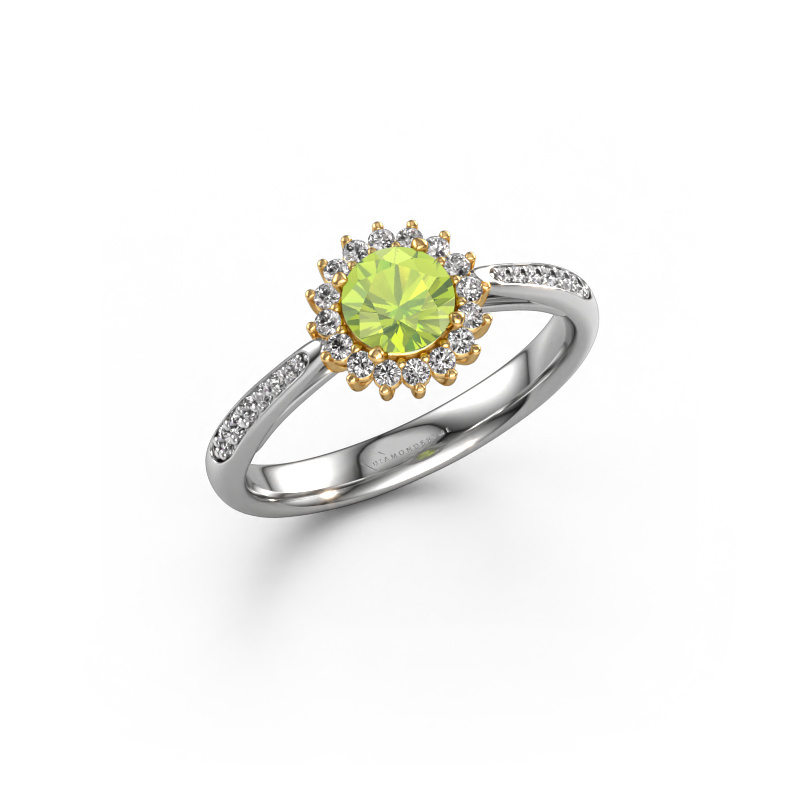 Bild von Verlobungsring Tilly RND 2 585 Weißgold Peridot 5 mm