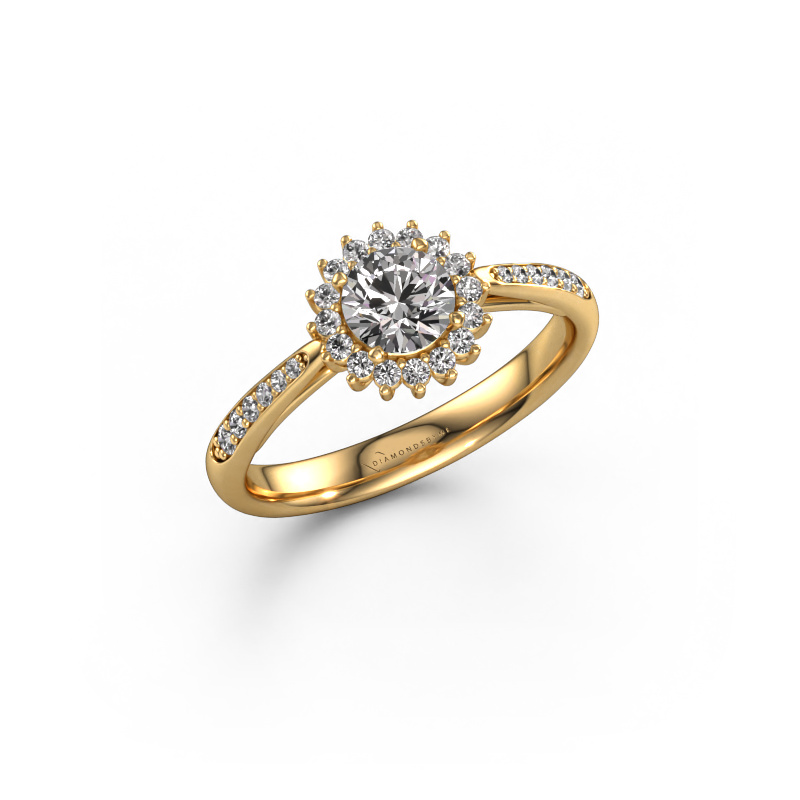 Image of Engagement ring Tilly RND 2 585 gold Diamond 0.71 crt