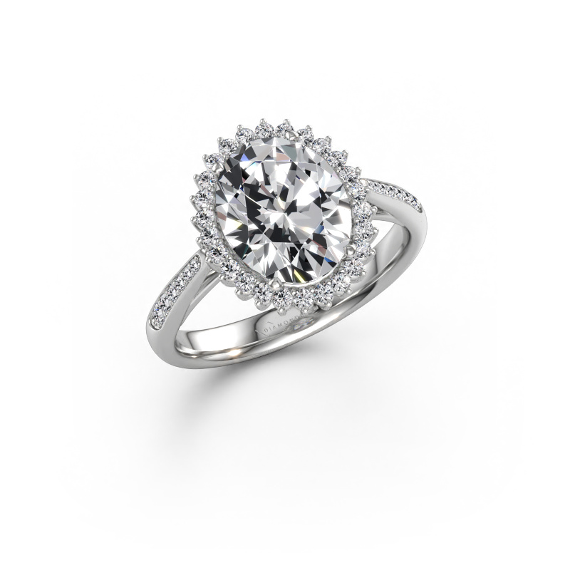 Bild av Förlovningsring Tilly ovl 2 585 vitt guld Diamant 2.985 crt