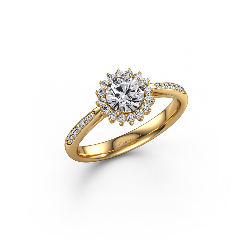 Image of Engagement ring Tilly RND 2 585 gold Diamond 0.91 crt
