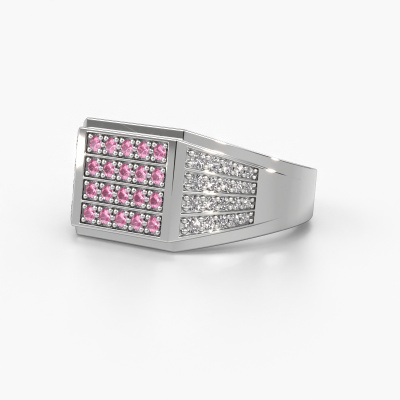 Mens pink clearance diamond ring