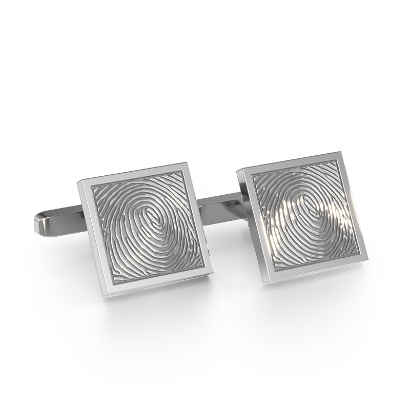 Image of Cufflinks Tjeerd 585 white gold