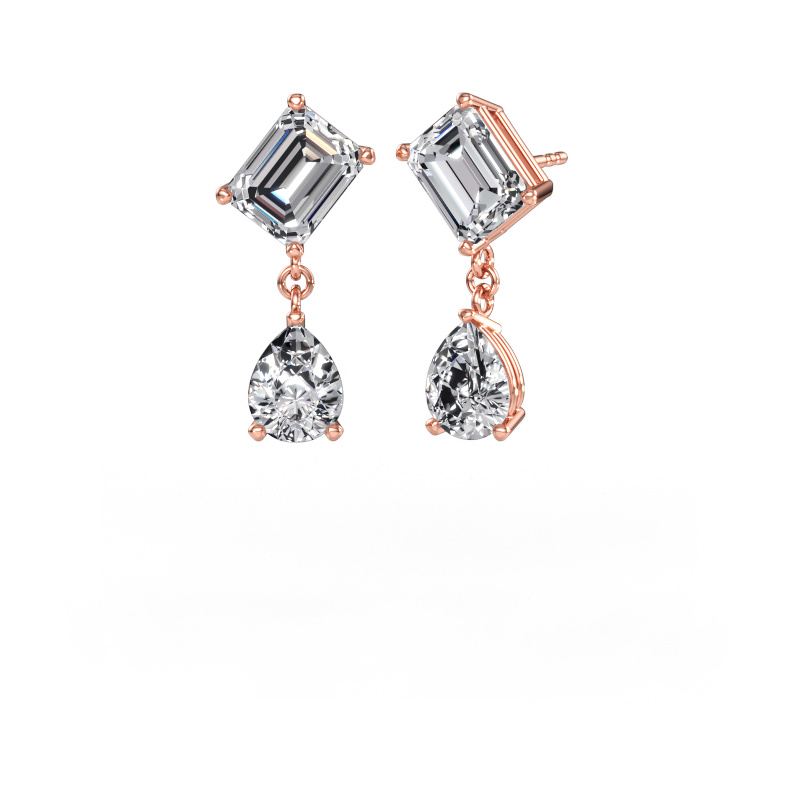 Immagine di Orecchini Toi et Moi EME PER 585 oro rosa Diamante 8.00 crt