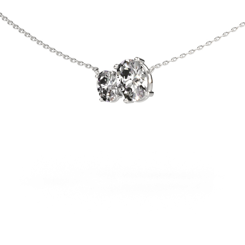 Bild von Anhänger Toi et Moi OVL OVL 585 Weißgold Diamant 1.50 crt