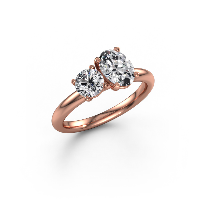 Bild von Verlobungsring Toi et Moi OVL-RND 585 Roségold Diamant 1.30 crt