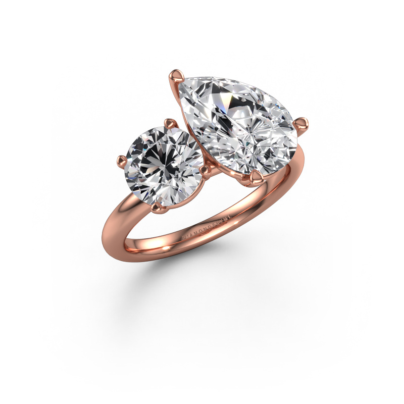Bild von Verlobungsring Toi et Moi PER-RND 585 Roségold Lab-grown Diamant 4.60 crt