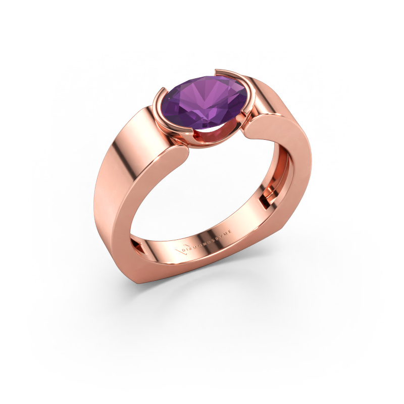 Bild av Ring Tonya 585 roséguld Ametist 8x6 mm