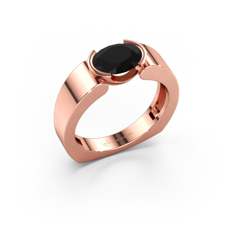Bild av Ring Tonya 585 roséguld Svart diamant 1.40 crt