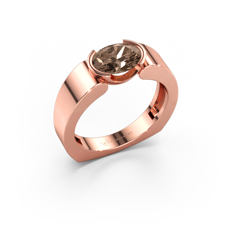 Immagine di Anello Tonya 585 oro rosa Diamante marrone 1.10 crt