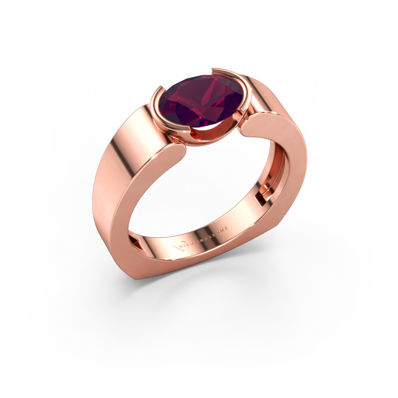 Bild av Ring Tonya 585 roséguld Rodolit 8x6 mm