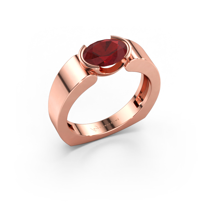 Bild av Ring Tonya 585 roséguld Rubin 8x6 mm