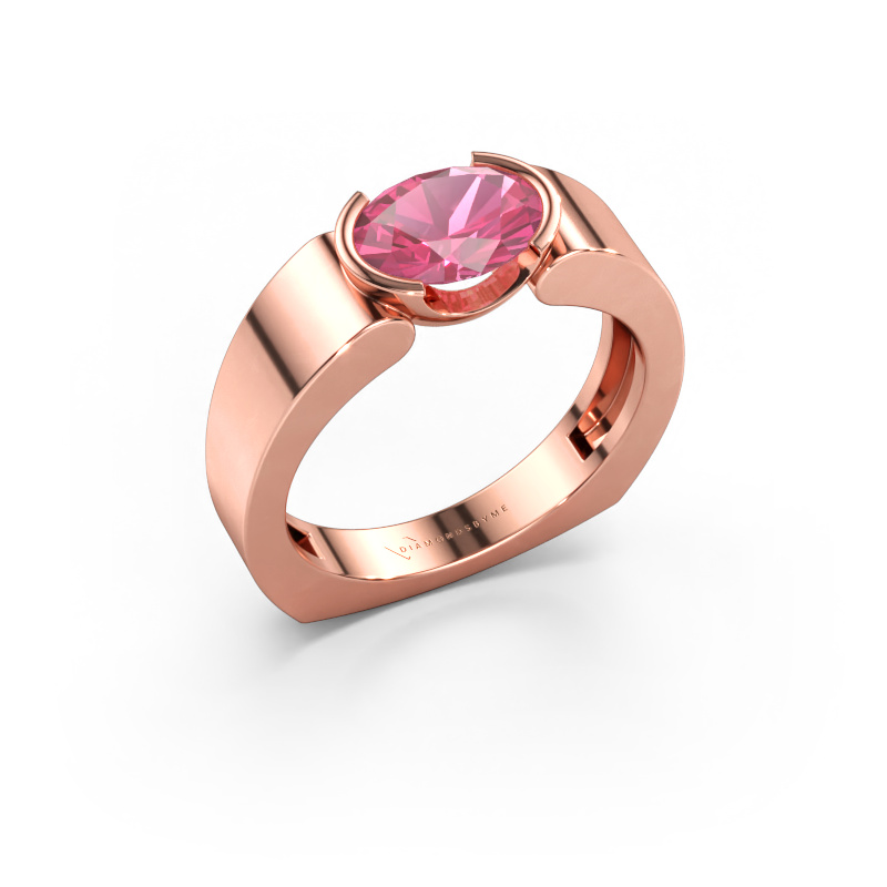 Bild av Ring Tonya 585 roséguld Rosa safir 8x6 mm