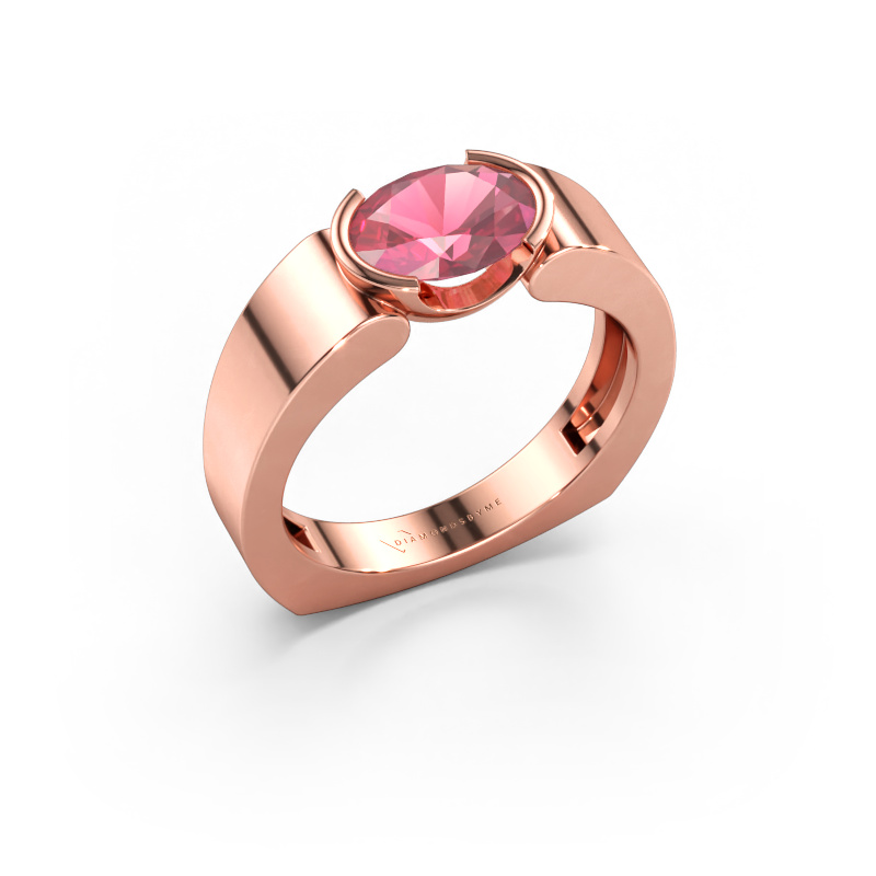 Bild av Ring Tonya 585 roséguld Rosa turmalin 8x6 mm