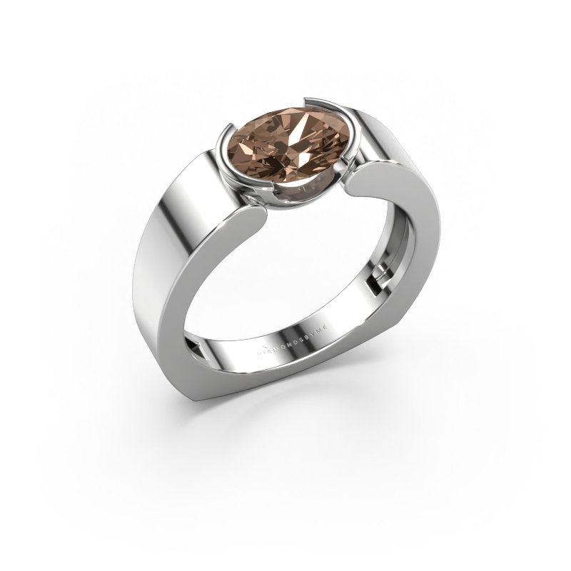 Image of Ring Tonya 950 platinum Brown diamond 1.10 crt