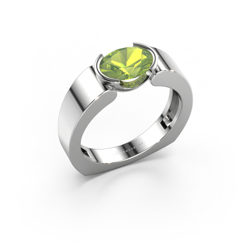 Image of Ring Tonya 950 platinum Peridot 8x6 mm