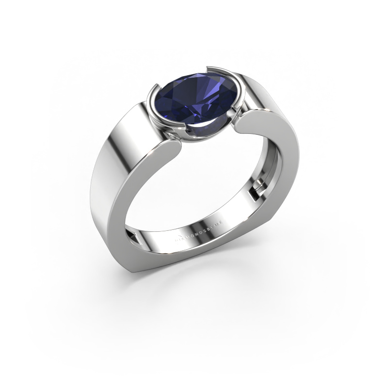 Image of Ring Tonya 950 platinum Sapphire 8x6 mm
