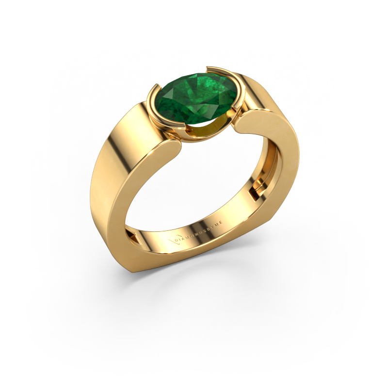 Image of Ring Tonya 585 gold Emerald 8x6 mm