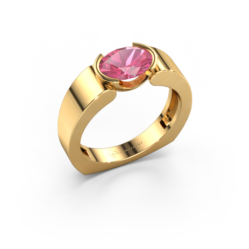 Image of Ring Tonya 585 gold Pink sapphire 8x6 mm