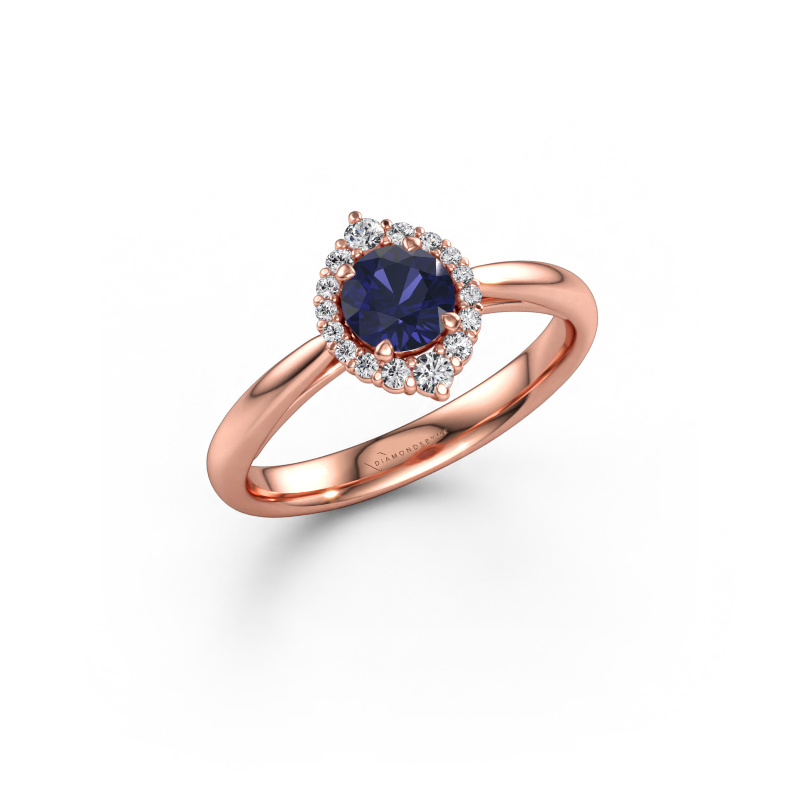 Immagine di Anello di fidanzamento Tora 585 oro rosa Zaffiro 5 mm