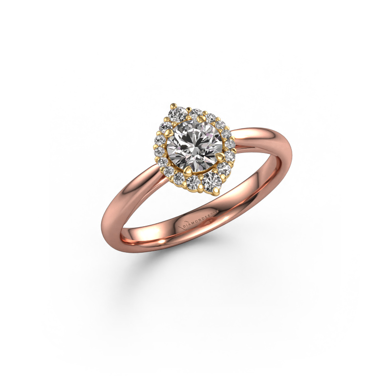 Image of Engagement ring Tora 585 rose gold Diamond 0.647 crt