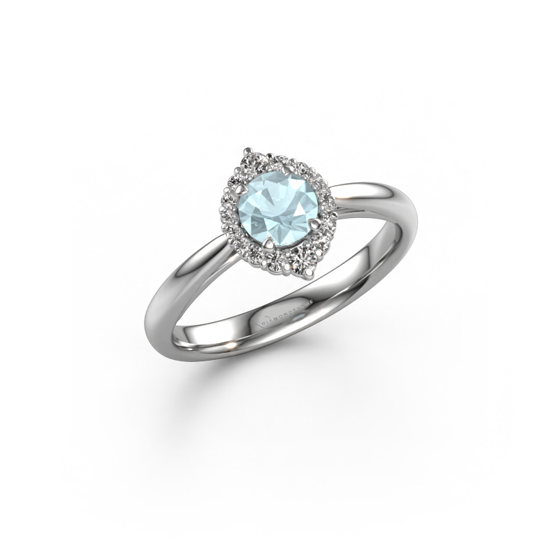 Image of Engagement ring Tora 950 platinum Aquamarine 5 mm