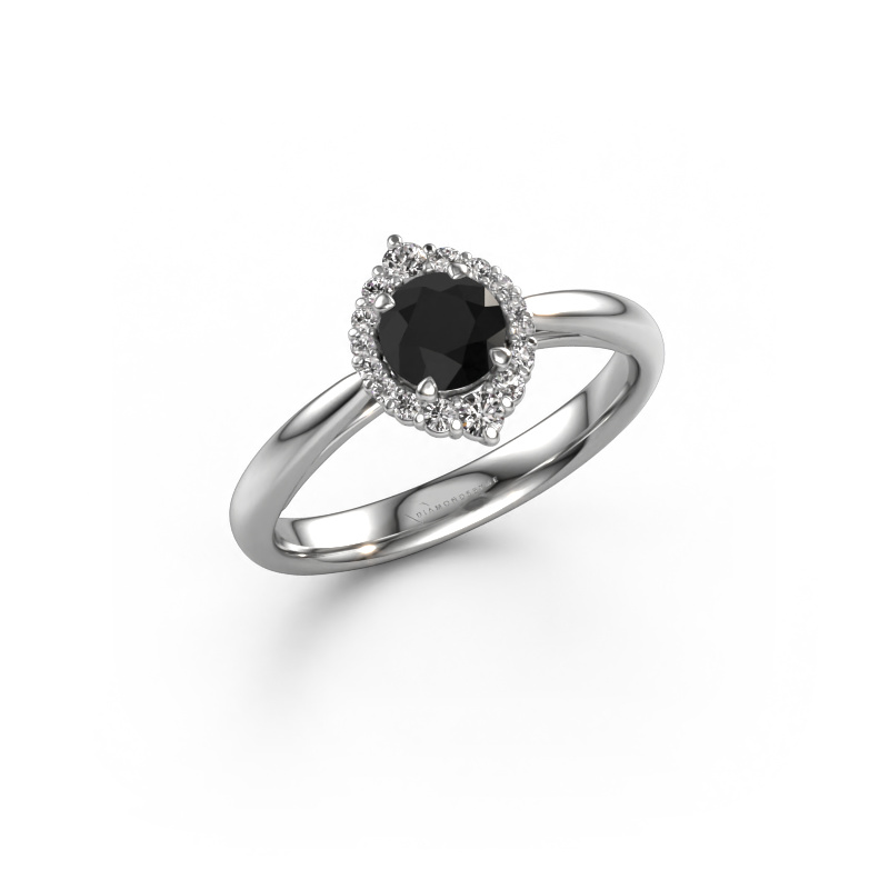 Image of Engagement ring Tora 950 platinum Black diamond 0.747 crt